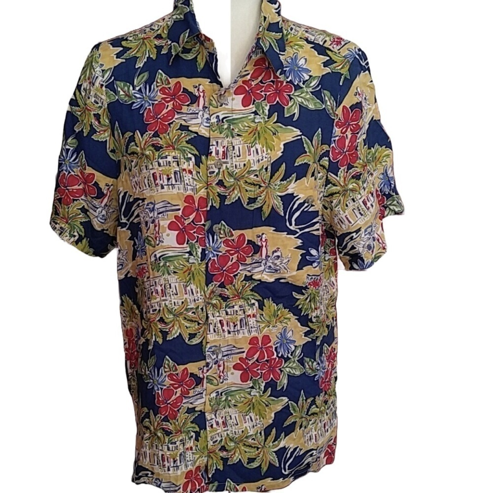 Lord & Taylor Casual Classics Hawaiian Shirt M